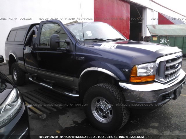 1FTSW31S31EB96366 - 2001 FORD F350 SRW SUPER DUTY BLUE photo 1