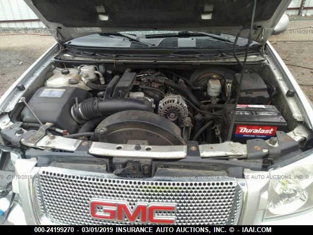 1GKET66M866140818 - 2006 GMC ENVOY DENALI XL SILVER photo 10