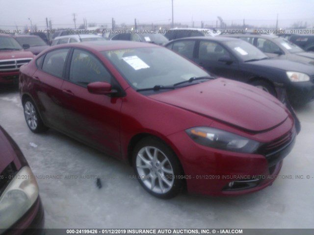 1C3CDFBHXDD648603 - 2013 DODGE DART SXT RED photo 1