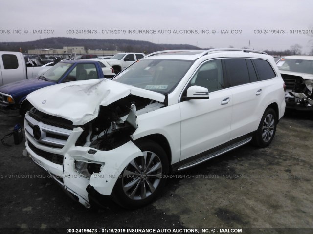 4JGDF7CE9EA281454 - 2014 MERCEDES-BENZ GL 450 4MATIC WHITE photo 2