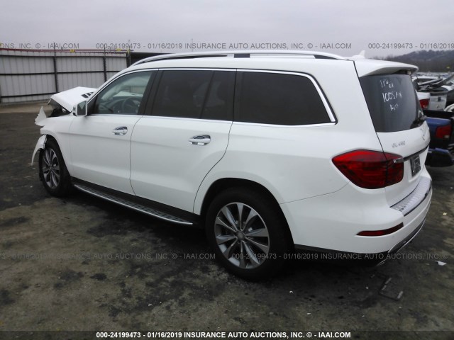 4JGDF7CE9EA281454 - 2014 MERCEDES-BENZ GL 450 4MATIC WHITE photo 3