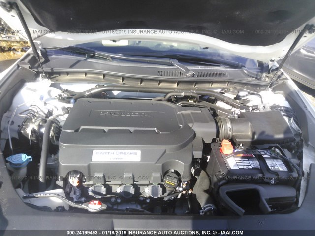 5J6TF2H52FL003667 - 2015 HONDA CROSSTOUR EXL თეთრი ფოტო 10