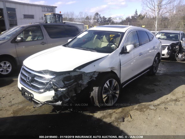 5J6TF2H52FL003667 - 2015 HONDA CROSSTOUR EXL თეთრი ფოტო 2