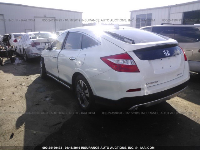 5J6TF2H52FL003667 - 2015 HONDA CROSSTOUR EXL WHITE photo 3