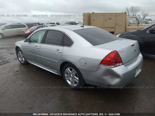 2G1WB5E35E1103598 - 2014 CHEVROLET IMPALA LIMITED LT SILVER photo 3