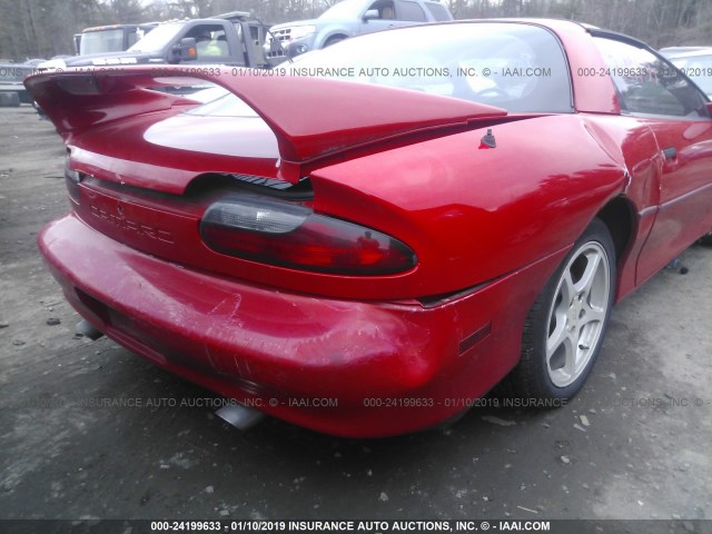 2G1FP22K7T2100527 - 1996 CHEVROLET CAMARO RS RED photo 6