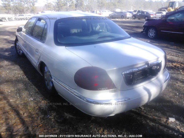 1LNHM97V92Y687668 - 2002 LINCOLN CONTINENTAL  WHITE photo 3