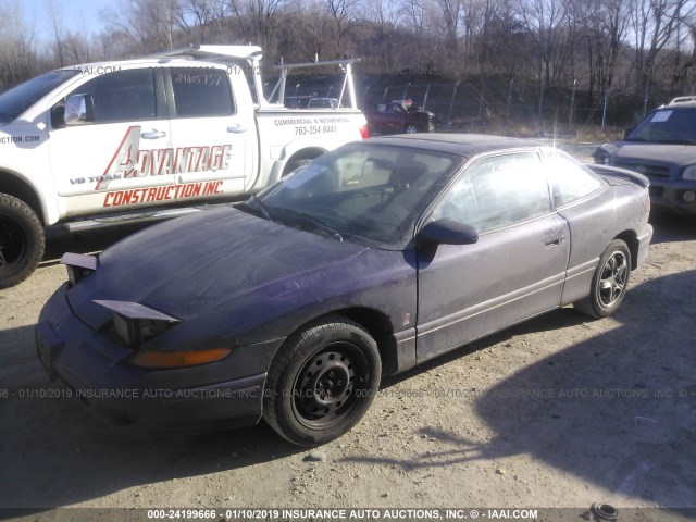 1G8ZH1273TZ150453 - 1996 SATURN SC2 PURPLE photo 2