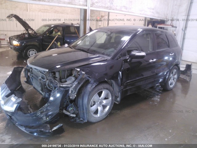 5J8TB18208A012983 - 2008 ACURA RDX BLACK photo 2