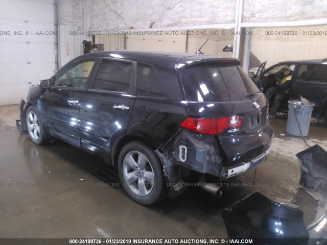 5J8TB18208A012983 - 2008 ACURA RDX BLACK photo 3