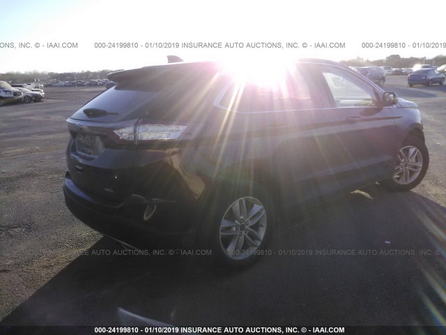 2FMTK3J88FBC22186 - 2015 FORD EDGE SEL BROWN photo 4