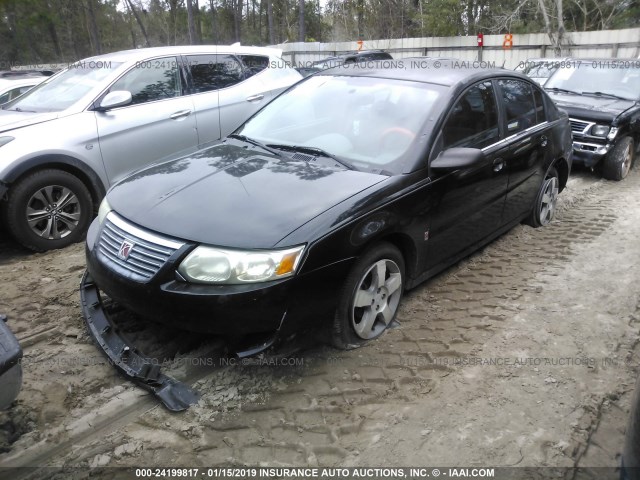 1G8AL58B06Z139235 - 2006 SATURN ION LEVEL 3 BLACK photo 2