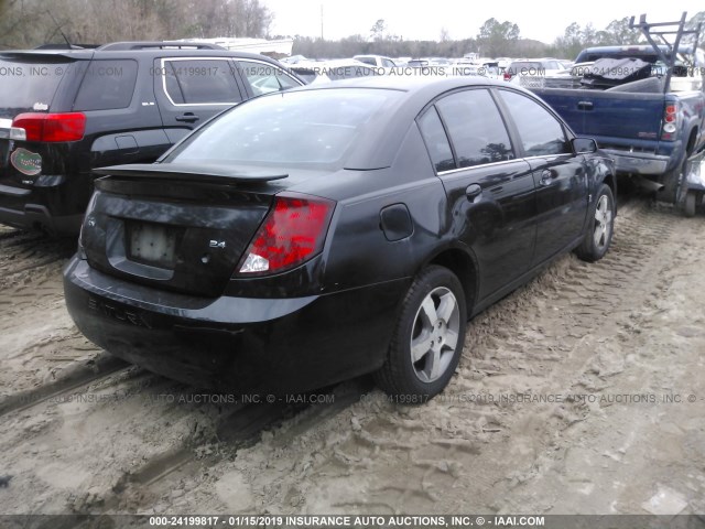 1G8AL58B06Z139235 - 2006 SATURN ION LEVEL 3 BLACK photo 4