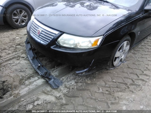 1G8AL58B06Z139235 - 2006 SATURN ION LEVEL 3 BLACK photo 6