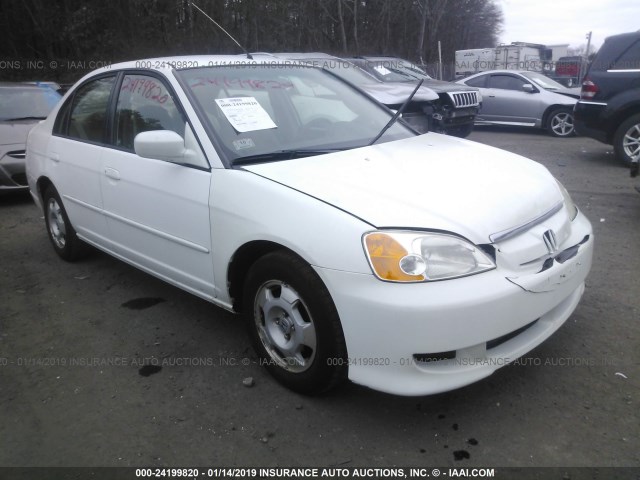 JHMES96643S018069 - 2003 HONDA CIVIC HYBRID WHITE photo 1