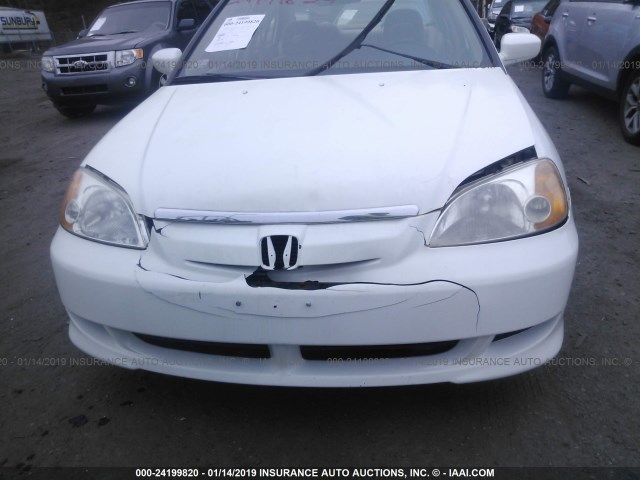 JHMES96643S018069 - 2003 HONDA CIVIC HYBRID WHITE photo 6