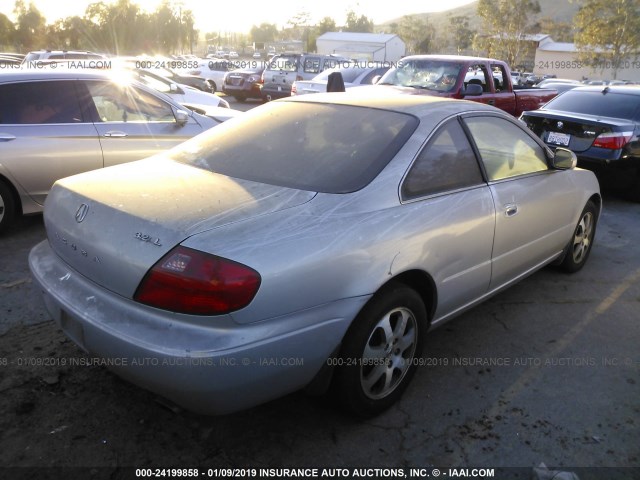 19UYA42411A012839 - 2001 ACURA 3.2CL SILVER photo 4