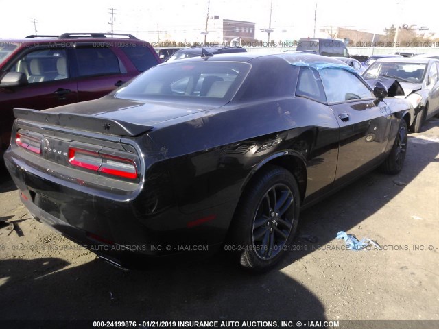 2C3CDZGG1KH544793 - 2019 DODGE CHALLENGER SXT BLACK photo 4