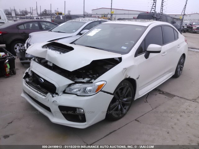 JF1VA1E61G9827815 - 2016 SUBARU WRX PREMIUM WHITE photo 2