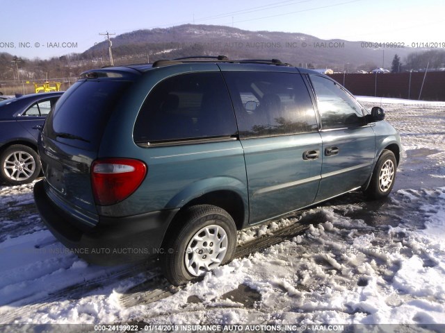 1C8GJ25362B661614 - 2002 CHRYSLER VOYAGER GREEN photo 4