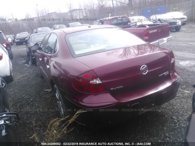 2G4WE567X51175831 - 2005 BUICK LACROSSE CXS BURGUNDY photo 3