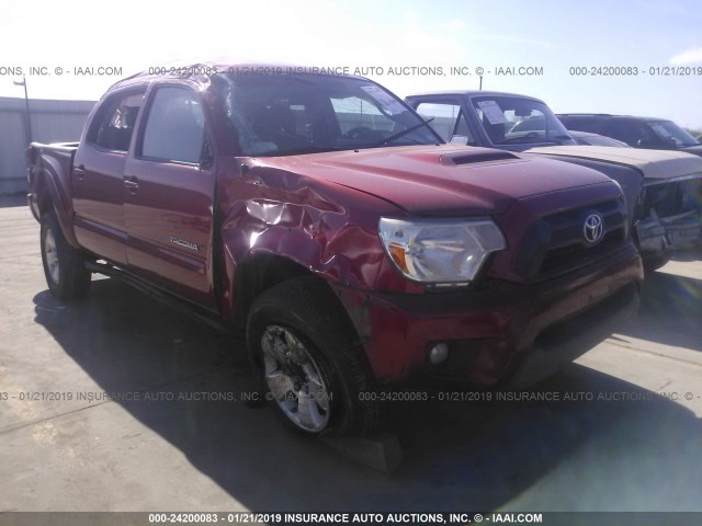 3TMJU4GNXEM164443 - 2014 TOYOTA TACOMA DOUBLE CAB PRERUNNER RED photo 1