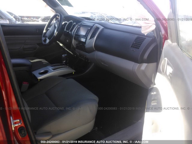3TMJU4GNXEM164443 - 2014 TOYOTA TACOMA DOUBLE CAB PRERUNNER RED photo 5