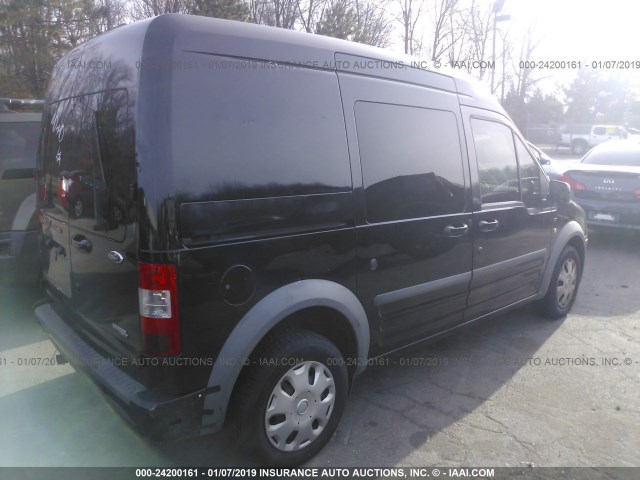 NM0KS9BN1DT142567 - 2013 FORD TRANSIT CONNECT XLT BLACK photo 4