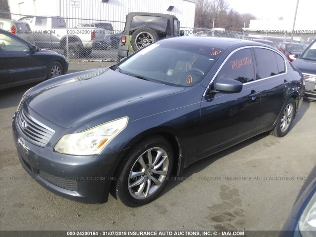 JNKCV61E99M309062 - 2009 INFINITI G37 JOURNEY/SPORT BLUE photo 2