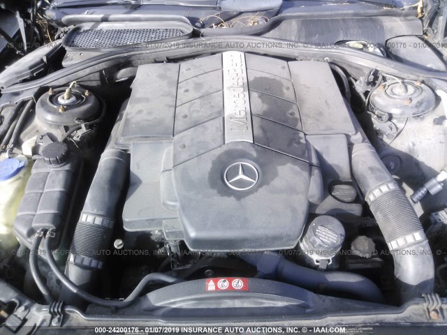 WDBNG70J86A462567 - 2006 MERCEDES-BENZ S 430 BLACK photo 10