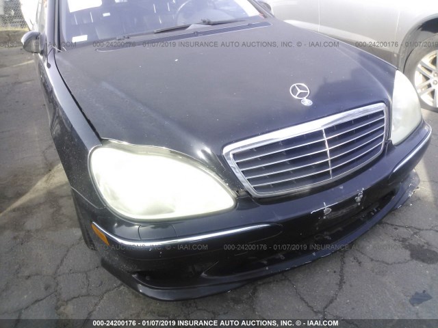 WDBNG70J86A462567 - 2006 MERCEDES-BENZ S 430 BLACK photo 6