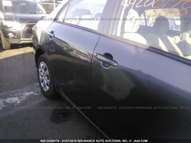 2T1BU4EE2AC422285 - 2010 TOYOTA COROLLA S/LE/XLE GRAY photo 6