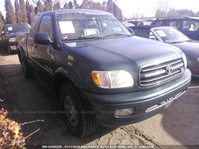 5TBBT48131S161082 - 2001 TOYOTA TUNDRA ACCESS CAB LIMITED GREEN photo 1