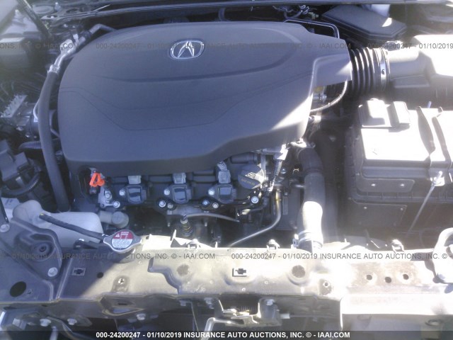 19UUB3F74JA000047 - 2018 ACURA TLX ADVANCE BURGUNDY photo 10