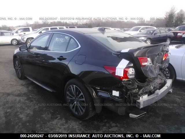 19UUB3F74JA000047 - 2018 ACURA TLX ADVANCE BURGUNDY photo 3