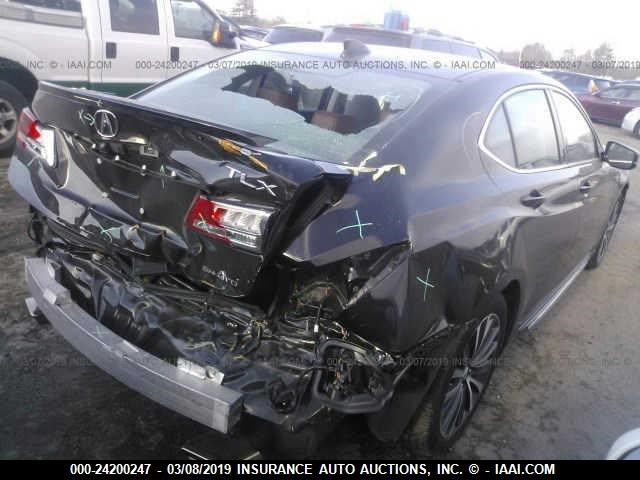 19UUB3F74JA000047 - 2018 ACURA TLX ADVANCE BURGUNDY photo 4