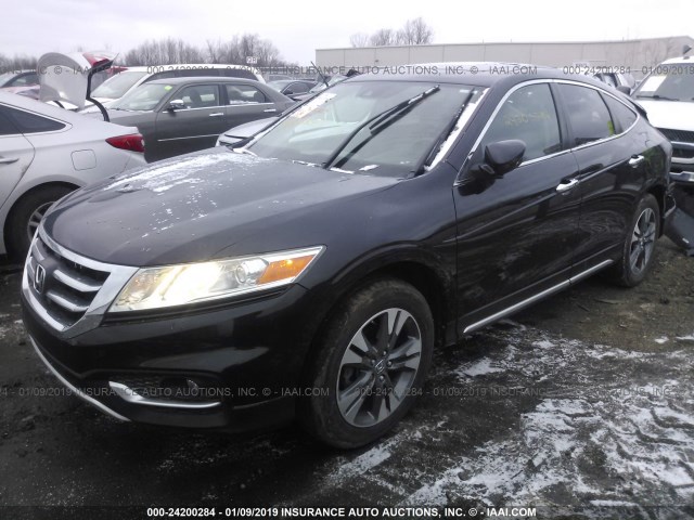 5J6TF2H5XDL001565 - 2013 HONDA CROSSTOUR EXL BLACK photo 2