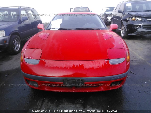 JB3XD44S4MY016555 - 1991 DODGE STEALTH RED photo 6