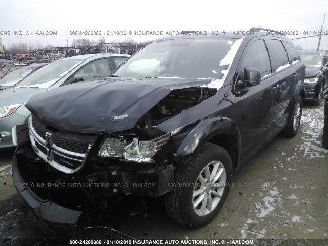 3C4PDDBG1FT633123 - 2015 DODGE JOURNEY SXT BLACK photo 2