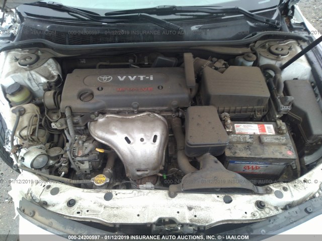 4T1BE46K48U779915 - 2008 TOYOTA CAMRY CE/LE/XLE/SE WHITE photo 10