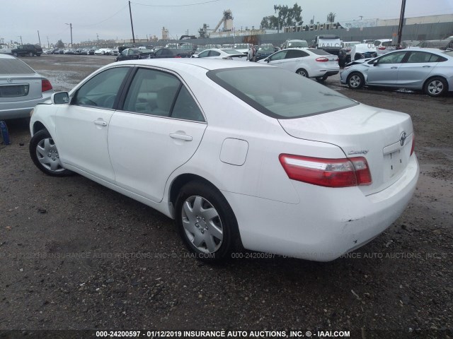4T1BE46K48U779915 - 2008 TOYOTA CAMRY CE/LE/XLE/SE WHITE photo 3
