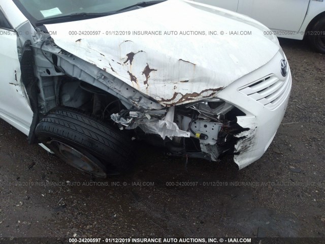 4T1BE46K48U779915 - 2008 TOYOTA CAMRY CE/LE/XLE/SE WHITE photo 6