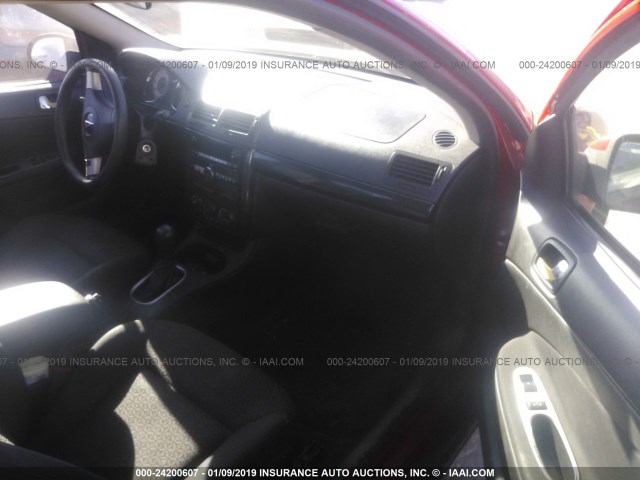 1G2AS18H797155734 - 2009 PONTIAC G5 RED photo 5