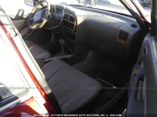 JT2BF12K6T0144273 - 1996 TOYOTA CAMRY LE/XLE/SE RED photo 5