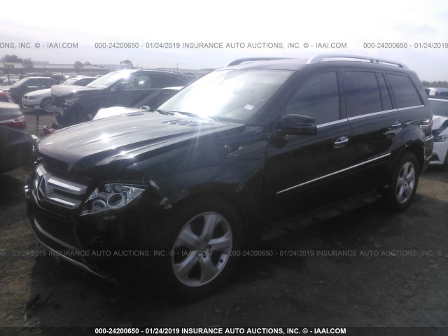 4JGBF7BE6BA677071 - 2011 MERCEDES-BENZ GL 450 4MATIC BLACK photo 2