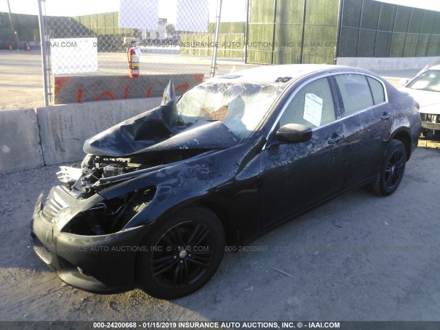 JN1CV6AR4CM675977 - 2012 INFINITI G37 BLACK photo 2