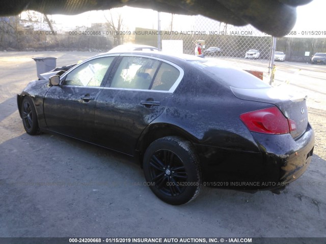 JN1CV6AR4CM675977 - 2012 INFINITI G37 BLACK photo 3