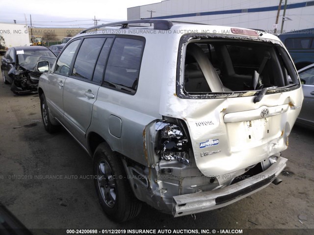 JTEEP21A140055708 - 2004 TOYOTA HIGHLANDER Күміс фото 3