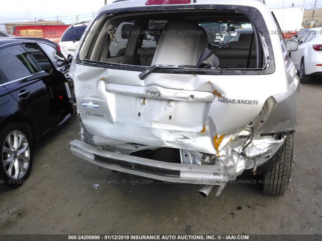 JTEEP21A140055708 - 2004 TOYOTA HIGHLANDER Күміс фото 6