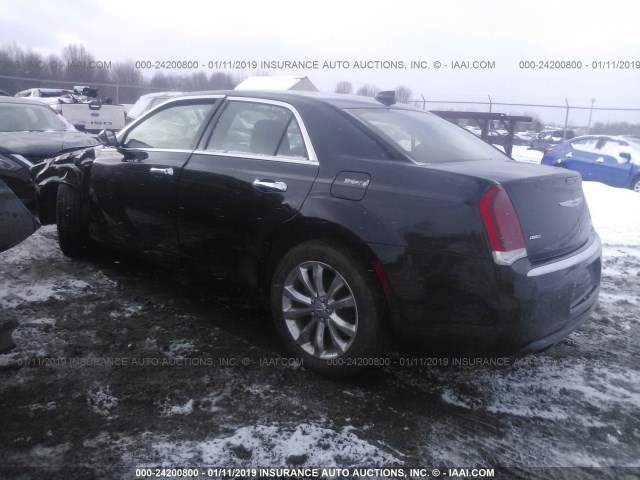 2C3CCAKG4JH269091 - 2018 CHRYSLER 300 LIMITED BLACK photo 3